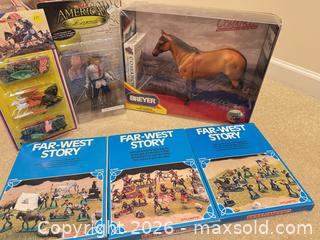 MaxSold Auction: Assorted Toy Soldiers & Model Horses — Breyer, American Legends, Atlantic - Wake Forest (North Carolina, USA) SELLER MANAGED Downsizing Online Auction -  Marbank Street