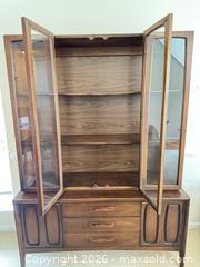 MaxSold Auction: Broyhill Mid-Century Walnut China Cabinet Hutch - Wake Forest (North Carolina, USA) SELLER MANAGED Downsizing Online Auction -  Marbank Street