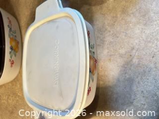 MaxSold Auction: CorningWare Fruit Motif Casserole & Ramekin Sets - Wake Forest (North Carolina, USA) SELLER MANAGED Downsizing Online Auction -  Marbank Street