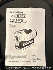 MaxSold Auction: Craftsman 4-in-1 Laser Level Model 320.48251 - Wake Forest (North Carolina, USA) SELLER MANAGED Downsizing Online Auction -  Marbank Street