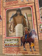 MaxSold Auction: Frontier Heroes 12" Posable Action Figures Set of 4 - Wake Forest (North Carolina, USA) PARTNER MANAGED Downsizing Online Auction -  Marbank Street