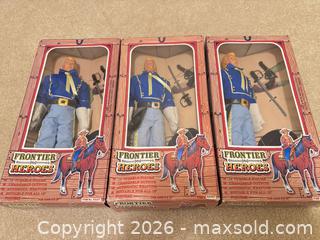 MaxSold Auction: Frontier Heroes Western/Frontier 12-inch Figures, Lot of 3 - Wake Forest (North Carolina, USA) PARTNER MANAGED Downsizing Online Auction -  Marbank Street