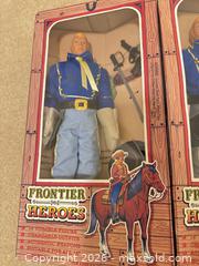 MaxSold Auction: Frontier Heroes Western/Frontier 12-inch Figures, Lot of 3 - Wake Forest (North Carolina, USA) PARTNER MANAGED Downsizing Online Auction -  Marbank Street