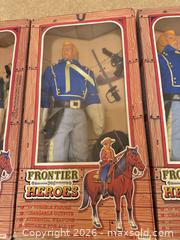 MaxSold Auction: Frontier Heroes Western/Frontier 12-inch Figures, Lot of 3 - Wake Forest (North Carolina, USA) PARTNER MANAGED Downsizing Online Auction -  Marbank Street