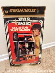 MaxSold Auction: Kenner Star Wars Death Star Space Station Playset (1977 era) - Wake Forest (North Carolina, USA) SELLER MANAGED Downsizing Online Auction -  Marbank Street