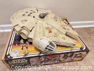 MaxSold Auction: Kenner Star Wars Millennium Falcon Spaceship (1970s/1980s) - Wake Forest (North Carolina, USA) SELLER MANAGED Downsizing Online Auction -  Marbank Street