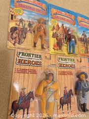 MaxSold Auction: Legends of the Wild West Frontier Heroes Action Figures, Lot of 8 (1990s) - Wake Forest (North Carolina, USA) PARTNER MANAGED Downsizing Online Auction -  Marbank Street