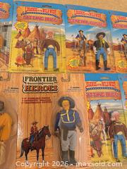 MaxSold Auction: Legends of the Wild West Frontier Heroes Action Figures, Lot of 8 (1990s) - Wake Forest (North Carolina, USA) PARTNER MANAGED Downsizing Online Auction -  Marbank Street