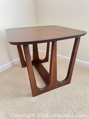 MaxSold Auction: Mid-Century Modern Walnut End Table / Side Table - Wake Forest (North Carolina, USA) PARTNER MANAGED Downsizing Online Auction -  Marbank Street