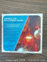 MaxSold Auction: Noma Bubble Light Bulbs  Multi-Color 3-Pack - Wake Forest (North Carolina, USA) PARTNER MANAGED Downsizing Online Auction -  Marbank Street