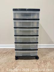 MaxSold Auction: Set of 3 Plastic Drawer Storage Organizers - Wake Forest (North Carolina, USA) PARTNER MANAGED Downsizing Online Auction -  Marbank Street