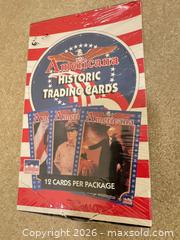 MaxSold Auction: Starline Americana Historic Trading Cards Box (1991) - Wake Forest (North Carolina, USA) PARTNER MANAGED Downsizing Online Auction -  Marbank Street