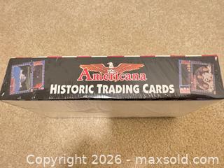 MaxSold Auction: Starline Americana Historic Trading Cards Box (1991) - Wake Forest (North Carolina, USA) PARTNER MANAGED Downsizing Online Auction -  Marbank Street
