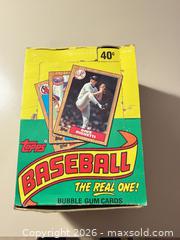 MaxSold Auction: Topps 1987 Baseball Box with Multiple Packs - Wake Forest (North Carolina, USA) PARTNER MANAGED Downsizing Online Auction -  Marbank Street