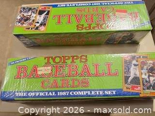 MaxSold Auction: Topps 1987 Official Complete Baseball Card Set - Two Boxed Sets - Wake Forest (North Carolina, USA) PARTNER MANAGED Downsizing Online Auction -  Marbank Street