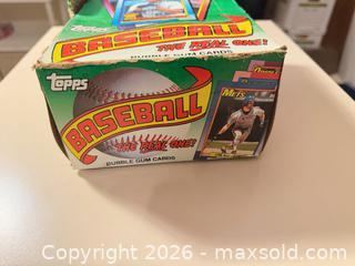MaxSold Auction: Topps Baseball Card Box with Cards/Packs - Wake Forest (North Carolina, USA) SELLER MANAGED Downsizing Online Auction -  Marbank Street