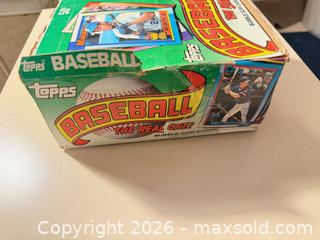 MaxSold Auction: Topps Baseball Card Box with Cards/Packs - Wake Forest (North Carolina, USA) SELLER MANAGED Downsizing Online Auction -  Marbank Street