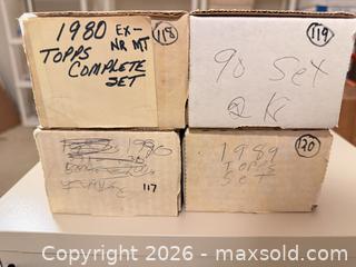 MaxSold Auction: Topps Loose Baseball Trading Cards — Thousands in Long Boxes - Wake Forest (North Carolina, USA) SELLER MANAGED Downsizing Online Auction -  Marbank Street