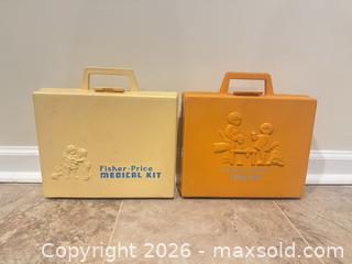 MaxSold Auction: Vintage Fisher-Price Vintage Toy Medical & Tool Kits, Yellow/Orange - Wake Forest (North Carolina, USA) PARTNER MANAGED Downsizing Online Auction -  Marbank Street