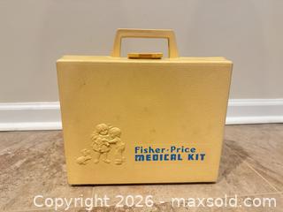 MaxSold Auction: Vintage Fisher-Price Vintage Toy Medical & Tool Kits, Yellow/Orange - Wake Forest (North Carolina, USA) PARTNER MANAGED Downsizing Online Auction -  Marbank Street