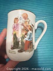 MaxSold Auction: Norman Rockwell 'The Toymaker' Porcelain Mug with Gold Trim - Clarington (Ontario, Canada) SELLER MANAGED Downsizing Online Auction - Trulls Road
