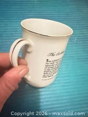 MaxSold Auction: Vintage Porcelain Mug with Norman Rockwell Illustration- the cobbler - Clarington (Ontario, Canada) SELLER MANAGED Downsizing Online Auction - Trulls Road