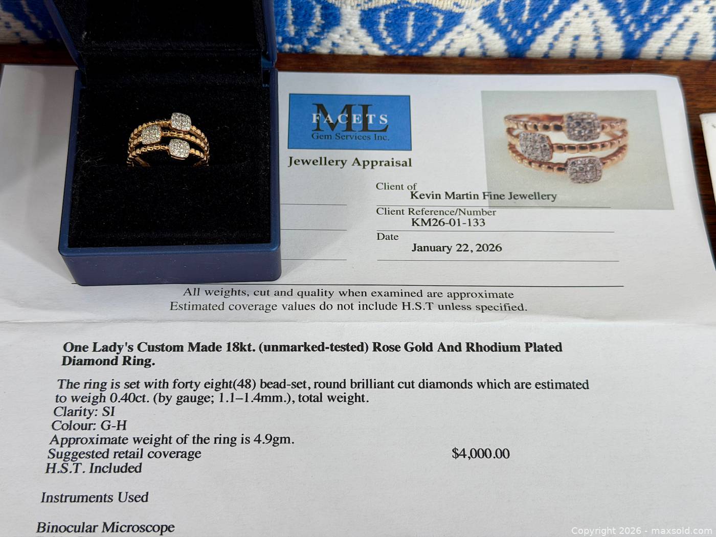 Ed Reed Ring Auction Bid Gallery | Hamilton (Ontario, Canada) SELLER MANAGED Estate Sale ...