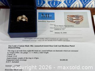 MaxSold Auction: 18K Rose Gold Diamond Ring - Hamilton (Ontario, Canada) SELLER MANAGED Estate Sale Online Auction - Gertrude Street