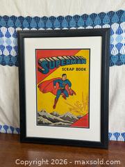 MaxSold Auction: 1940 SUPERMAN #2 Golden Age DC Comic Scrapbook Framed Cover - Hamilton (Ontario, Canada) SELLER MANAGED Estate Sale Online Auction - Gertrude Street