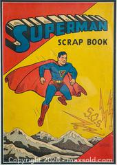 MaxSold Auction: 1940 SUPERMAN #2 Golden Age DC Comic Scrapbook Framed Cover - Hamilton (Ontario, Canada) SELLER MANAGED Estate Sale Online Auction - Gertrude Street