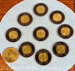 MaxSold Auction: 2022 $2 Toonie Canada Black Ring Toonie In Memory of Queen Elizabeth II (x9) - Hamilton (Ontario, Canada) SELLER MANAGED Estate Sale Online Auction - Gertrude Street