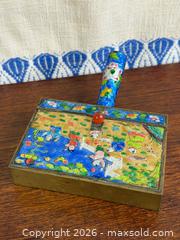 MaxSold Auction: Antique - Early 20th Century Chinese Brass Cloisonne Birds of Paradise Silent Butler Crumb Catcher - Hamilton (Ontario, Canada) SELLER MANAGED Estate Sale Online Auction - Gertrude Street