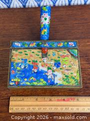 MaxSold Auction: Antique - Early 20th Century Chinese Brass Cloisonne Birds of Paradise Silent Butler Crumb Catcher - Hamilton (Ontario, Canada) SELLER MANAGED Estate Sale Online Auction - Gertrude Street