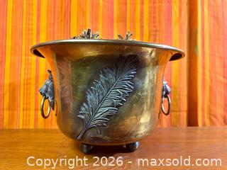 MaxSold Auction: Antique Brass Planter - Hamilton (Ontario, Canada) SELLER MANAGED Estate Sale Online Auction - Gertrude Street