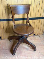MaxSold Auction: Antique Oak Office, Swivel Chair - Hamilton (Ontario, Canada) SELLER MANAGED Estate Sale Online Auction - Gertrude Street