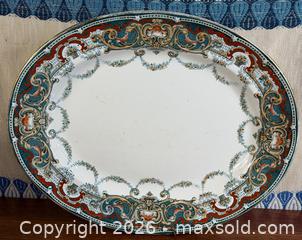 MaxSold Auction: Antique Royal Doulton 'Louvre' Large Platter - Hamilton (Ontario, Canada) SELLER MANAGED Estate Sale Online Auction - Gertrude Street