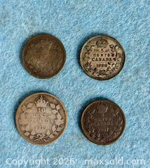 MaxSold Auction: Antique Sterling Silver Canadian Coins - Hamilton (Ontario, Canada) SELLER MANAGED Estate Sale Online Auction - Gertrude Street