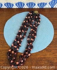 MaxSold Auction: Garnet & Pink Coral Chip Bead Necklace - Hamilton (Ontario, Canada) SELLER MANAGED Estate Sale Online Auction - Gertrude Street