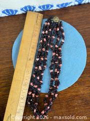 MaxSold Auction: Garnet & Pink Coral Chip Bead Necklace - Hamilton (Ontario, Canada) SELLER MANAGED Estate Sale Online Auction - Gertrude Street