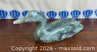 MaxSold Auction: Jean Tugaak Napayuk - Rankin Inlet / Kangiqliniq (1940) - Nephrite Jade Carving - Hamilton (Ontario, Canada) SELLER MANAGED Estate Sale Online Auction - Gertrude Street