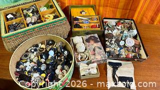 MaxSold Auction: Magnificent Lot of Antique Buttons, Sewing Notions and More - Hamilton (Ontario, Canada) SELLER MANAGED Estate Sale Online Auction - Gertrude Street