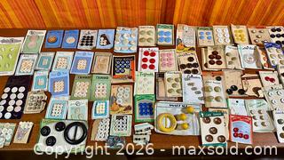 MaxSold Auction: Marvellous Lot of Antique and Vintage Button Cards - Hamilton (Ontario, Canada) SELLER MANAGED Estate Sale Online Auction - Gertrude Street