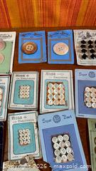 MaxSold Auction: Marvellous Lot of Antique and Vintage Button Cards - Hamilton (Ontario, Canada) SELLER MANAGED Estate Sale Online Auction - Gertrude Street