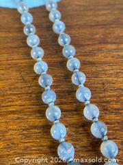 MaxSold Auction: Natural Blue Chalcedony Agate, Graduated Necklace - Hamilton (Ontario, Canada) SELLER MANAGED Estate Sale Online Auction - Gertrude Street