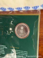 MaxSold Auction: Pure Silver Coin - His Majesty King Charles III’s Royal Cypher - ¼ oz - Hamilton (Ontario, Canada) SELLER MANAGED Estate Sale Online Auction - Gertrude Street