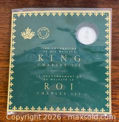 MaxSold Auction: Pure Silver Coin - His Majesty King Charles III’s Royal Cypher - ¼ oz - Hamilton (Ontario, Canada) SELLER MANAGED Estate Sale Online Auction - Gertrude Street