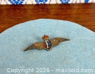 MaxSold Auction: Sterling Silver WW2 British RAF Sweetheart Pilots Wings - Hamilton (Ontario, Canada) SELLER MANAGED Estate Sale Online Auction - Gertrude Street