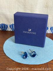MaxSold Auction: Swarovski Blue Crystal Drop Earrings - Hamilton (Ontario, Canada) SELLER MANAGED Estate Sale Online Auction - Gertrude Street