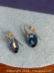 MaxSold Auction: Swarovski Blue Crystal Drop Earrings - Hamilton (Ontario, Canada) SELLER MANAGED Estate Sale Online Auction - Gertrude Street