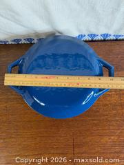 MaxSold Auction: Vintage Copco Denmark D2 Cobalt Blue Cast Iron Dutch Oven - Hamilton (Ontario, Canada) SELLER MANAGED Estate Sale Online Auction - Gertrude Street